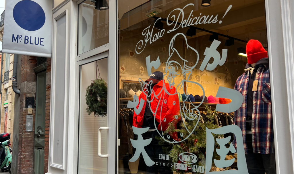 Vitrine de la boutique Mr Blue Store