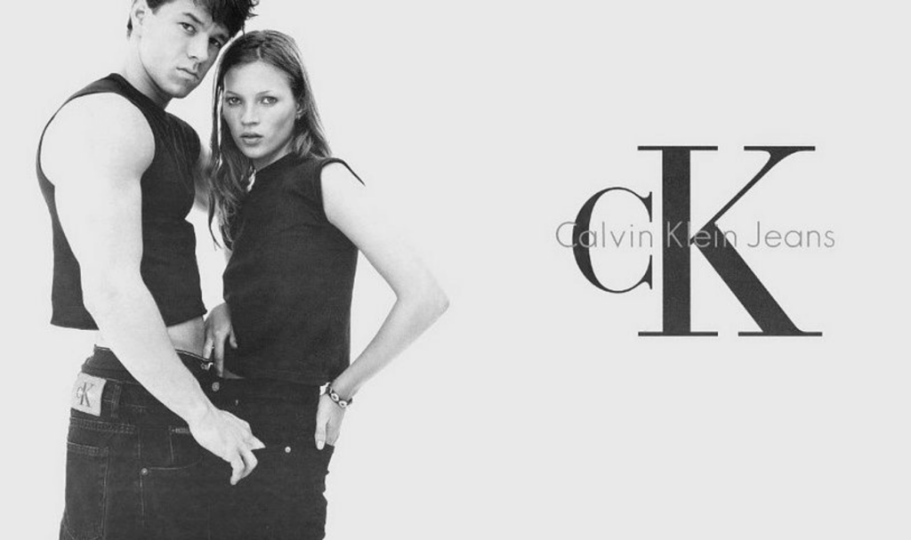 Campagne publicitaire pour la marque Calvin Klein pour relancer la tendance jean 