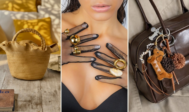 Illustrations de ses 3 marques d’accessoires de mode