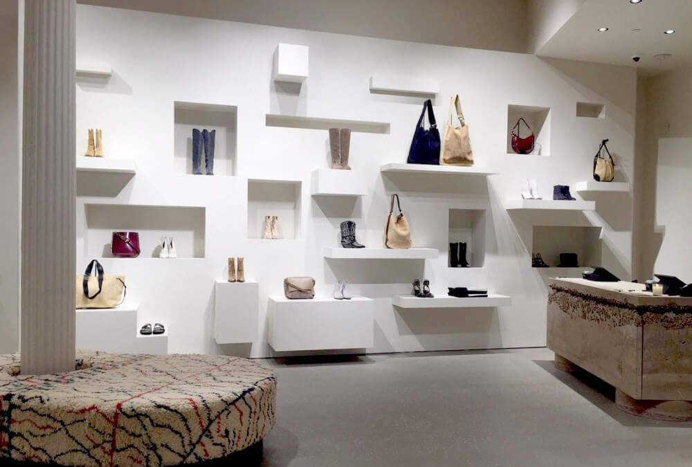 Une des nombreuses boutiques de la créatrice