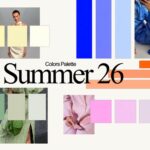 Planche tendance des couleurs de l'été 26