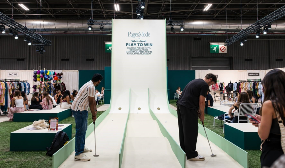 Animation golf pour l'espace PagesMode