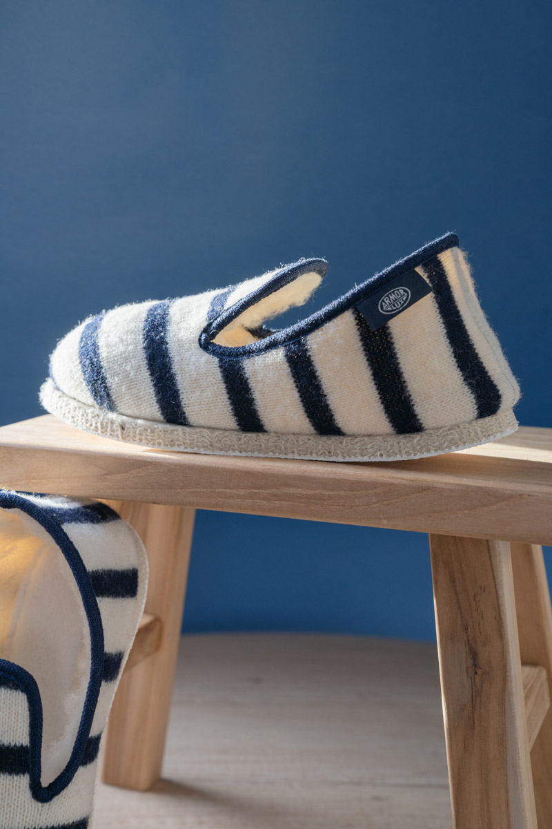 Chaussons rayés Maoutig du 44 au 48 - laine