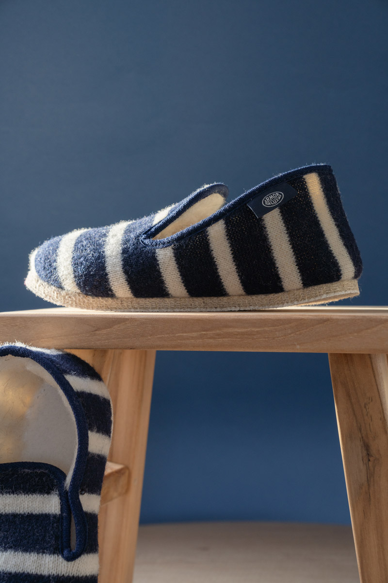 Chaussons rayés Maoutig du 44 au 48 - laine