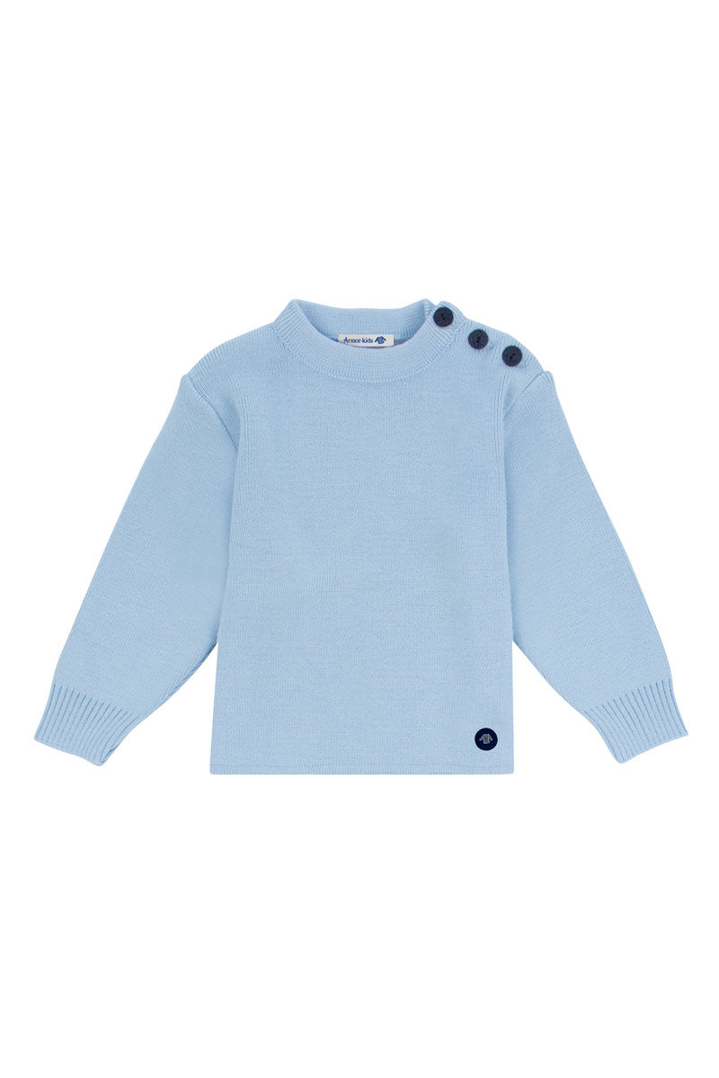 Pull marin uni Fouesnant Kids - laine