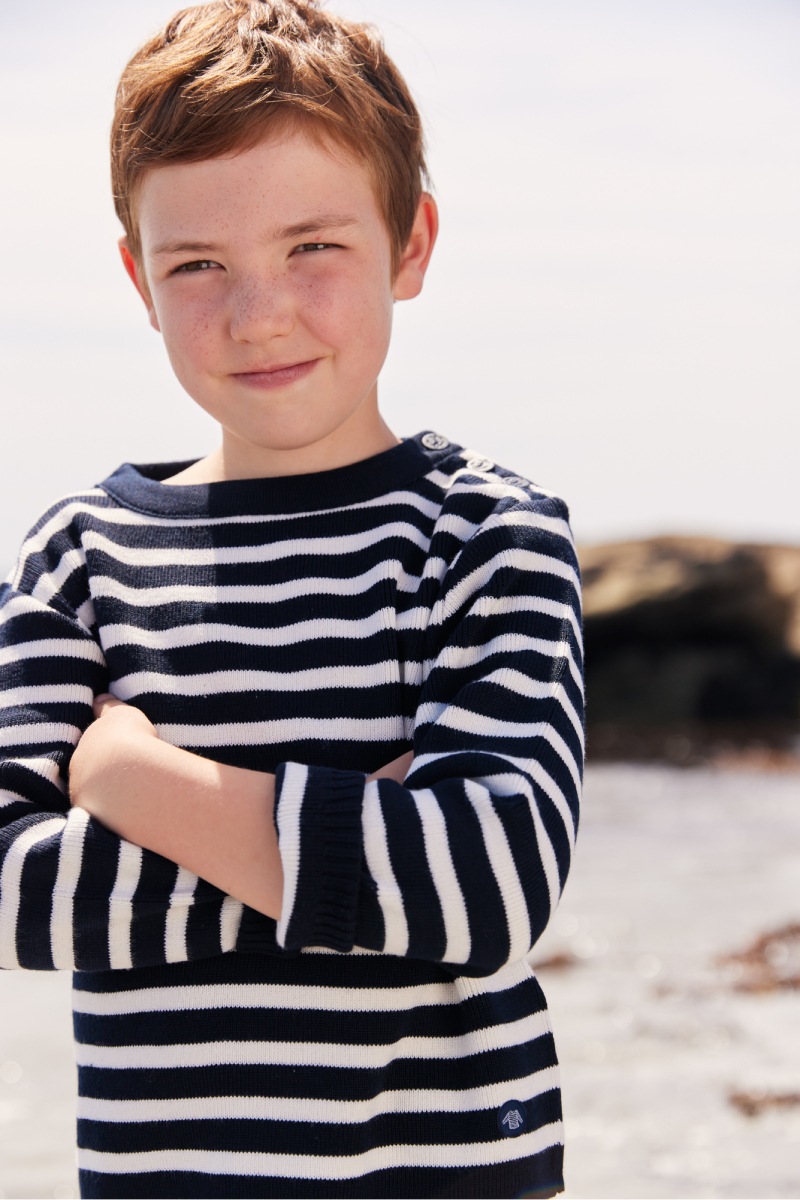 Pull marin rayé Fouesnant - laine