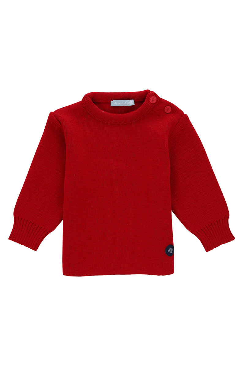 Pull marin uni Fouesnant Baby