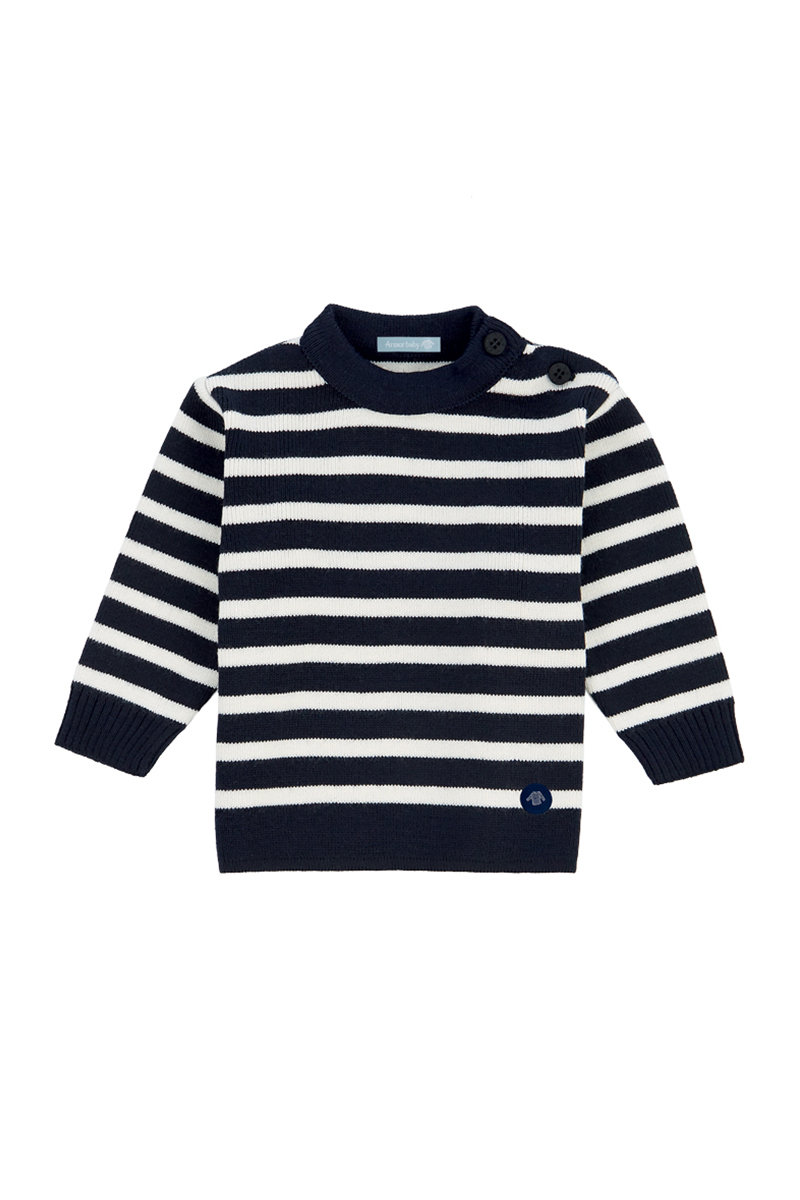 Pull marin rayé Fouesnant Baby