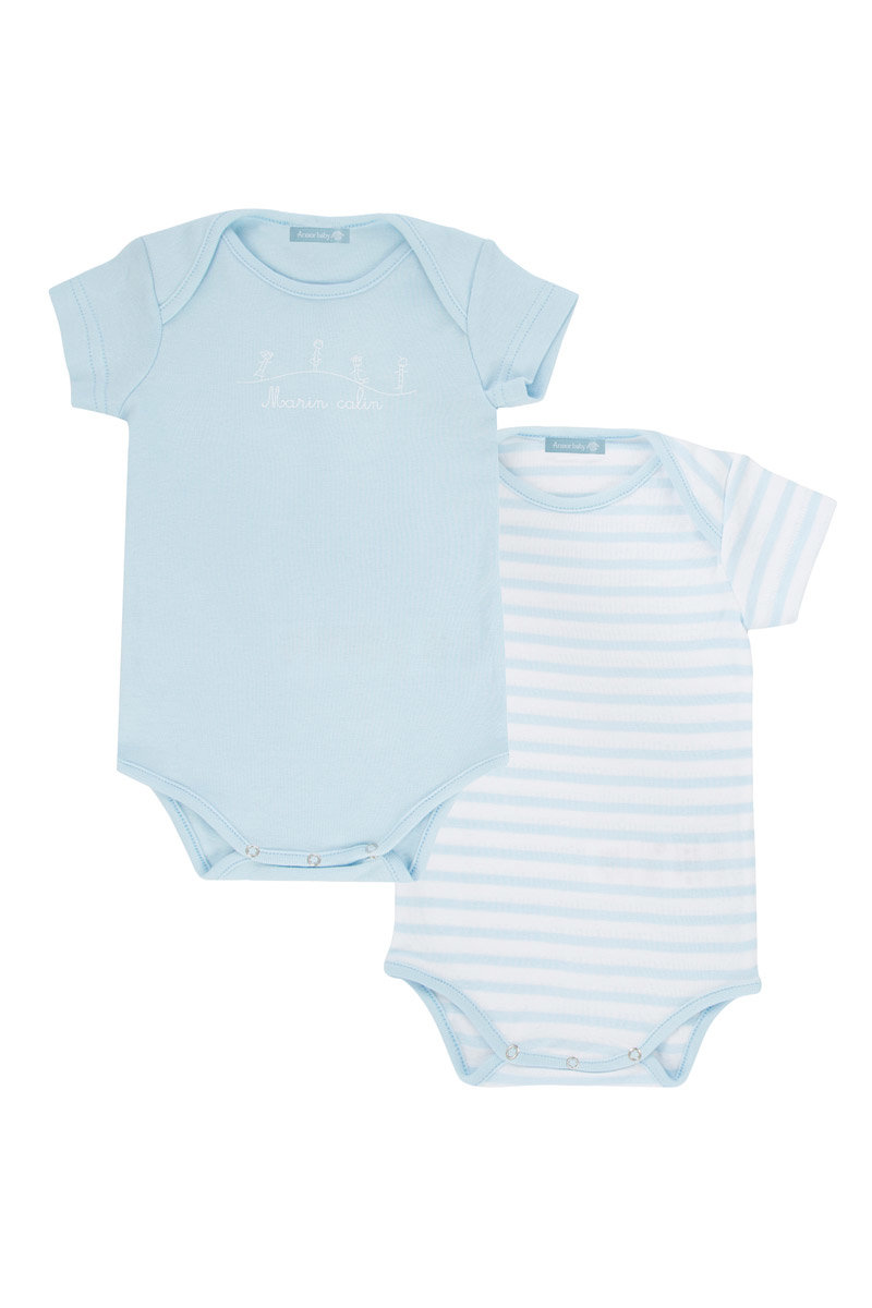 Lot de 2 Bodies Yannig Baby - coton