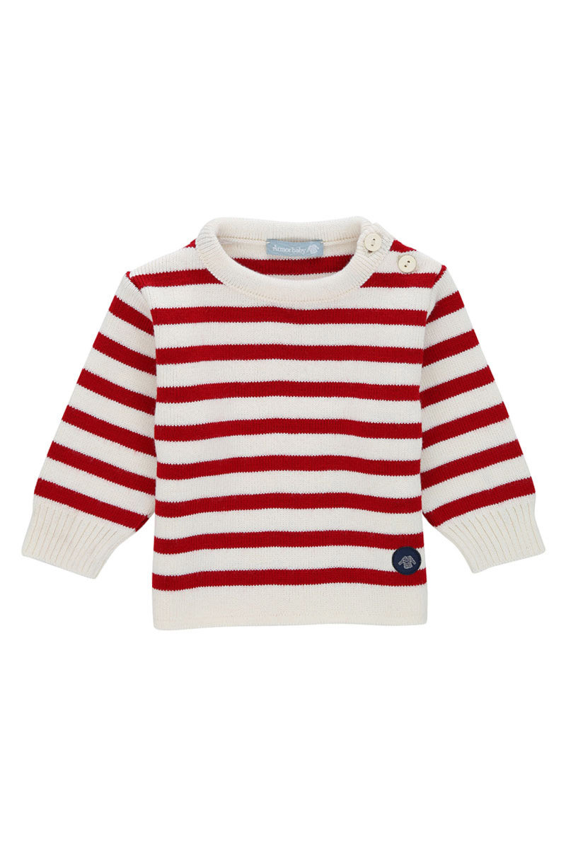 Pull marin rayé Fouesnant Baby