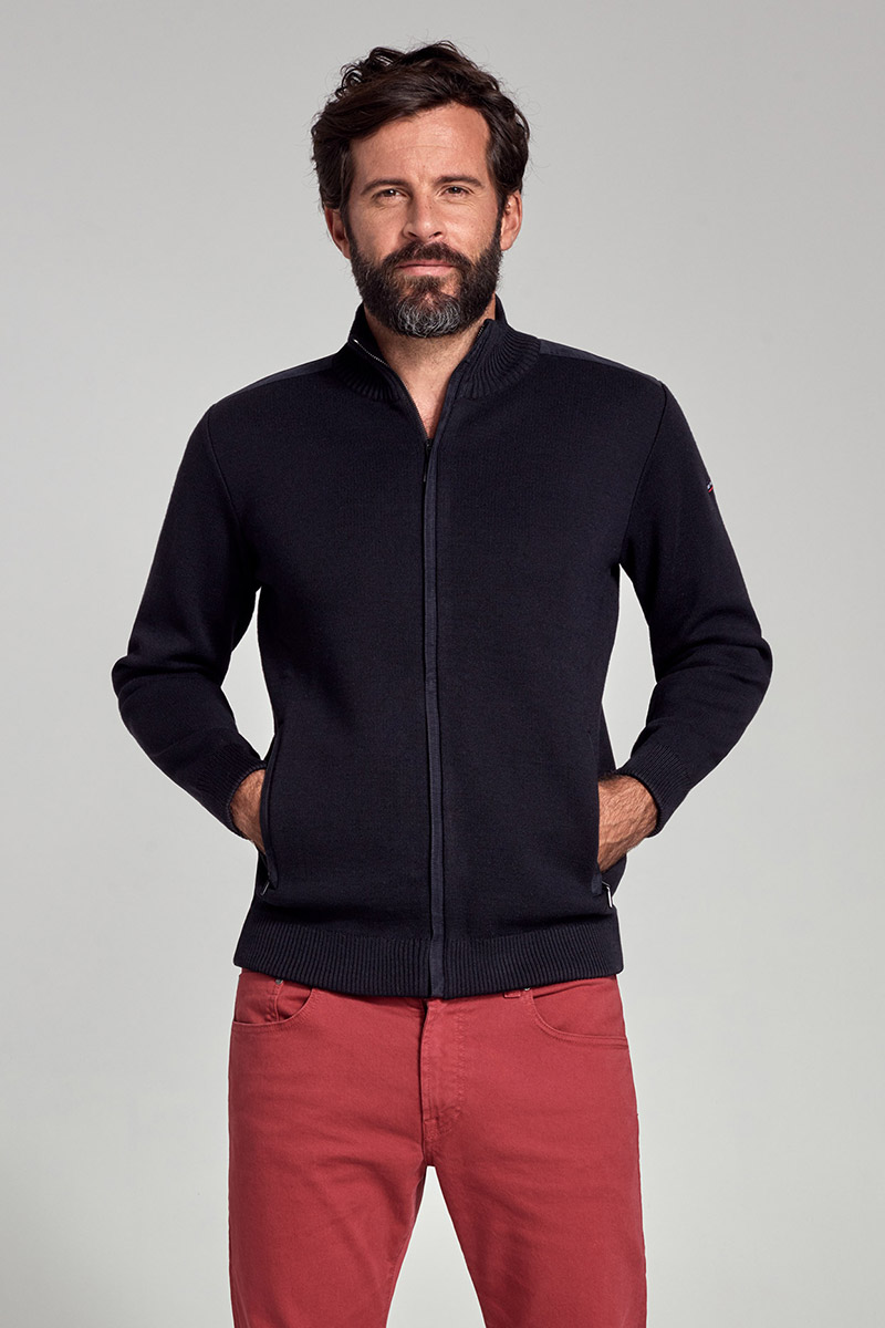 Cardigan - maille haute densité