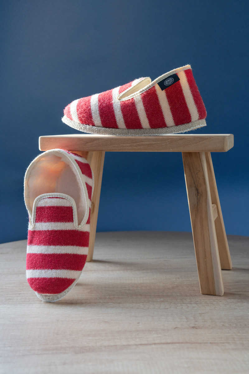 Chaussons rayés Maoutig du 35 au 43 - laine