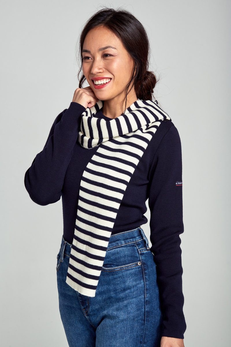 Echarpe rayée Guidel - laine