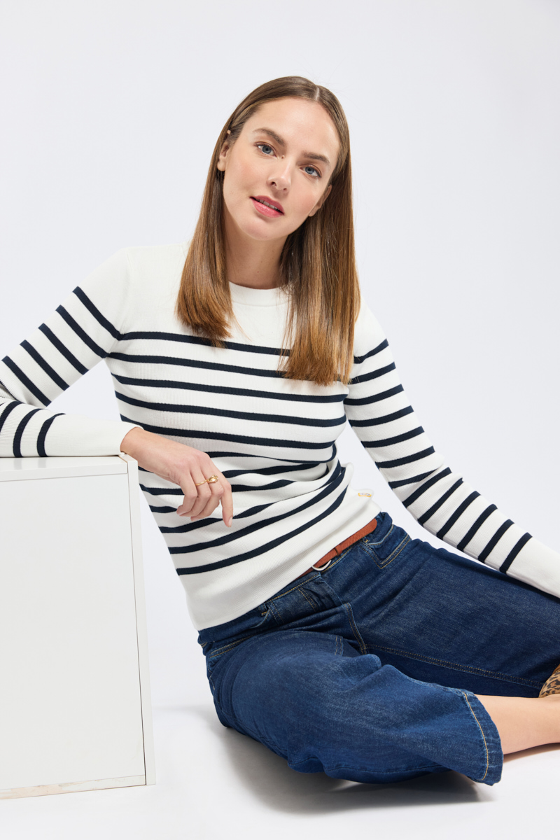 Pull marin rayé Groix - coton