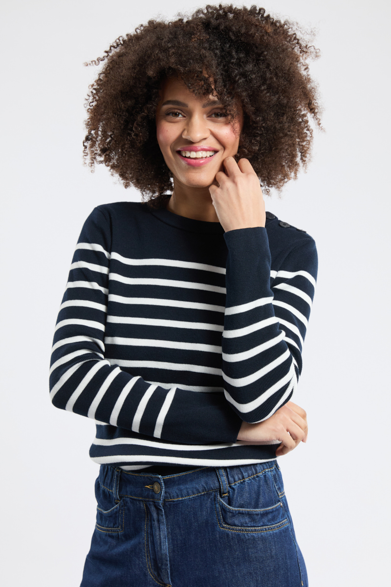 Pull marin rayé Groix - coton