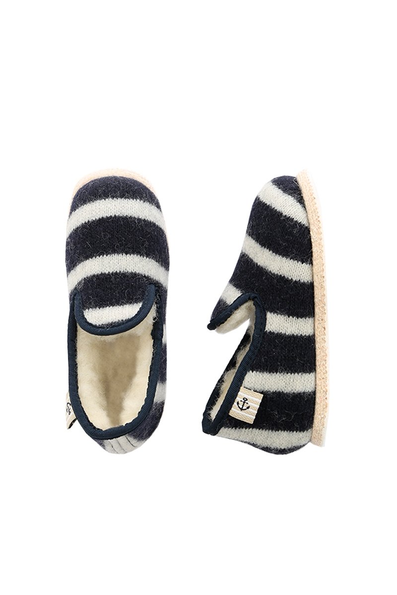 Chaussons rayés du 24 au 32 - laine