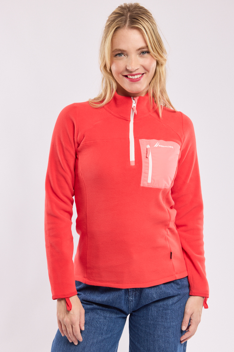 Sweat polaire zippé MOLENE - Micropolaire Polartec®