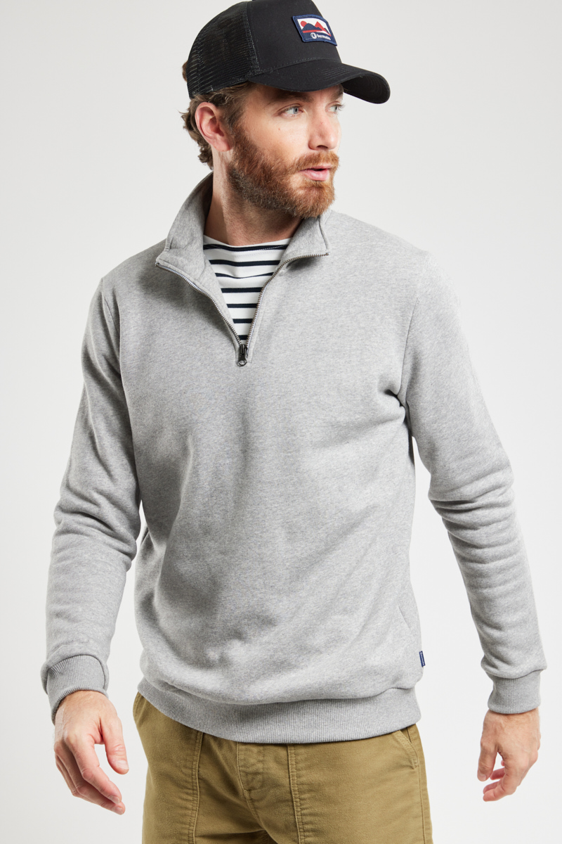 Sweat col montant TAKIN - coton biologique