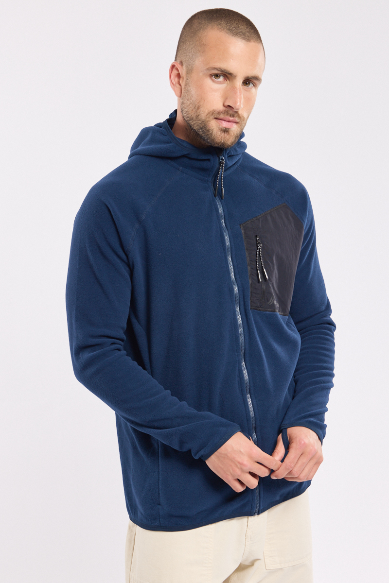 Veste polaire à capuche PLOUHA - Micropolaire Polartec®