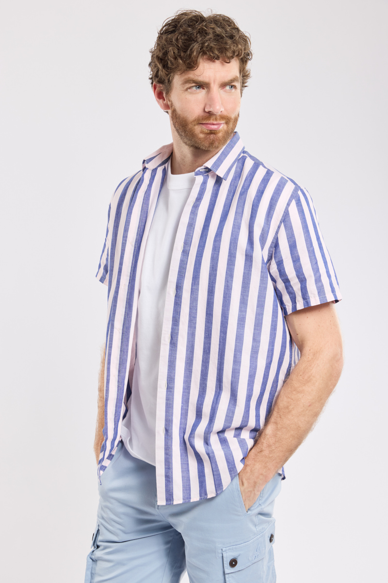 Chemise manches courtes rayée ERNOUCO