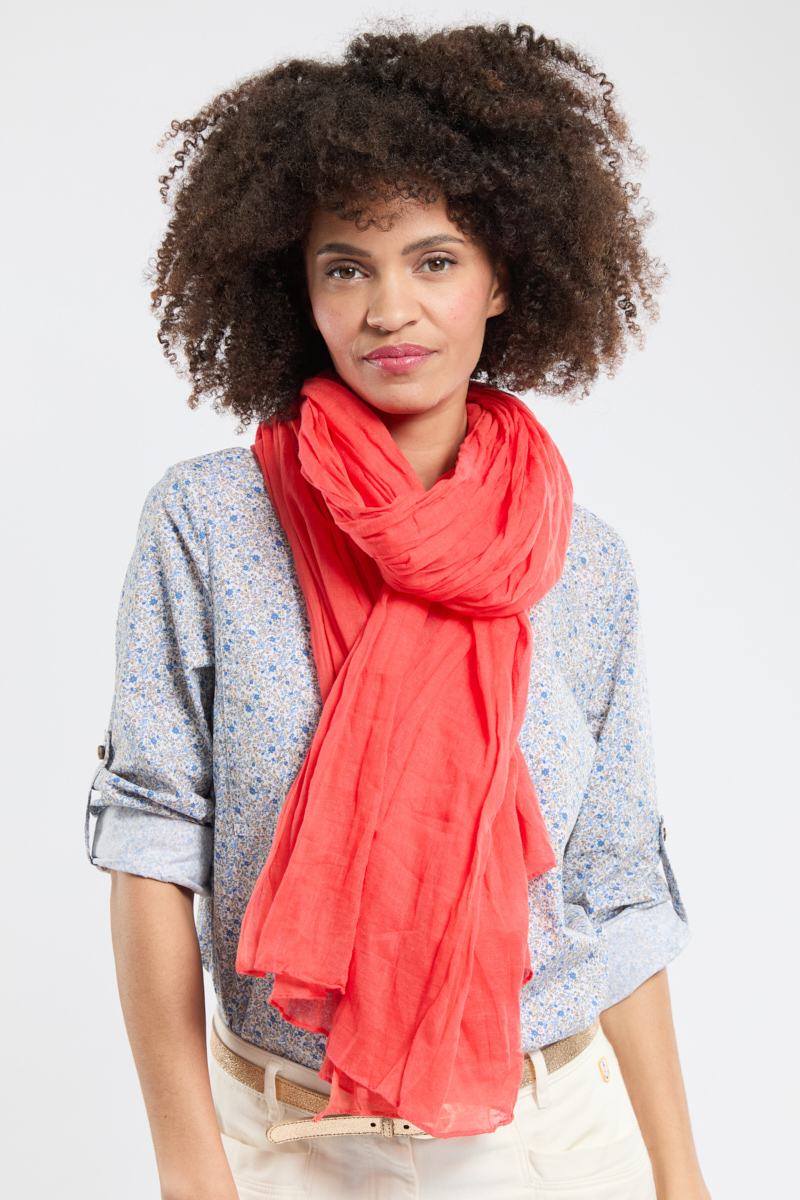 Foulard uni JARLI - coton