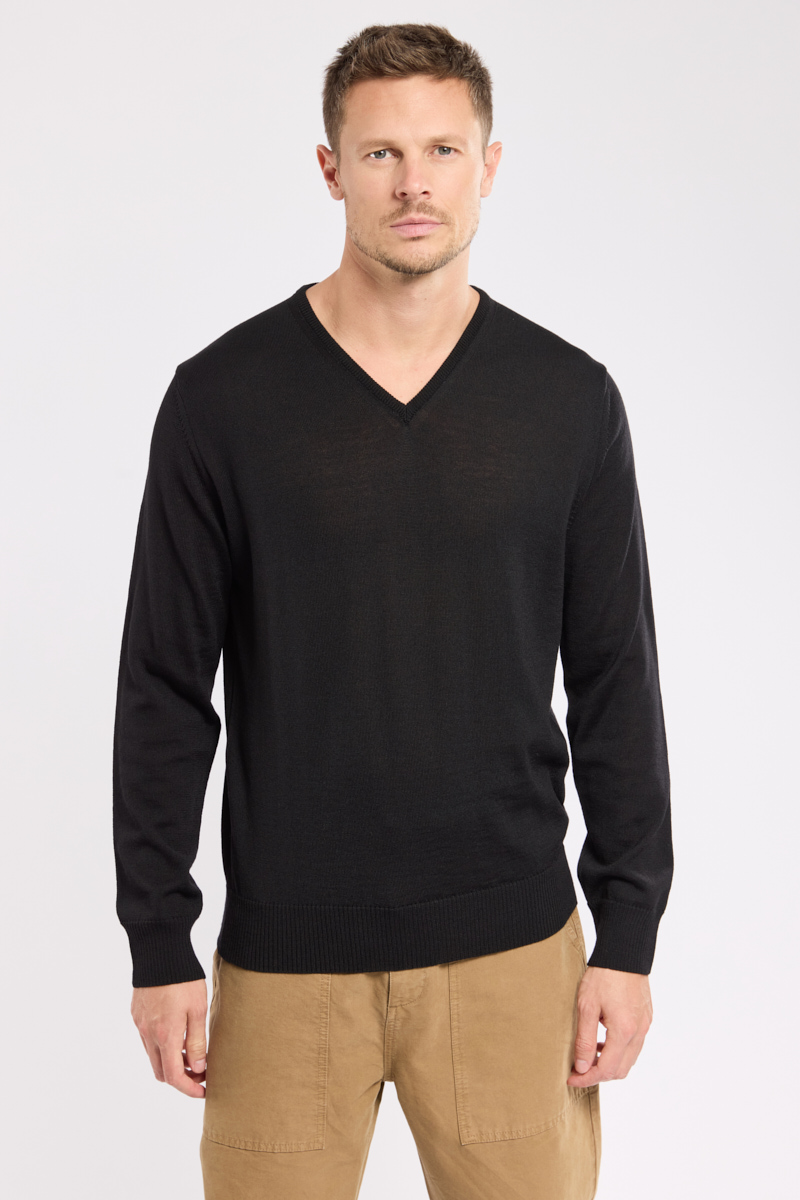 Pull col V - laine