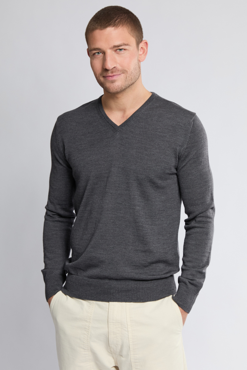 Pull col V - laine