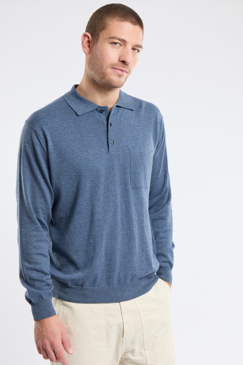 Polo manches longues Bérac - coton