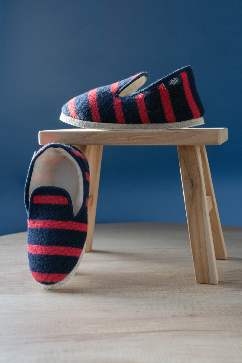 Chaussons rayés Maoutig du 35 au 43 - laine