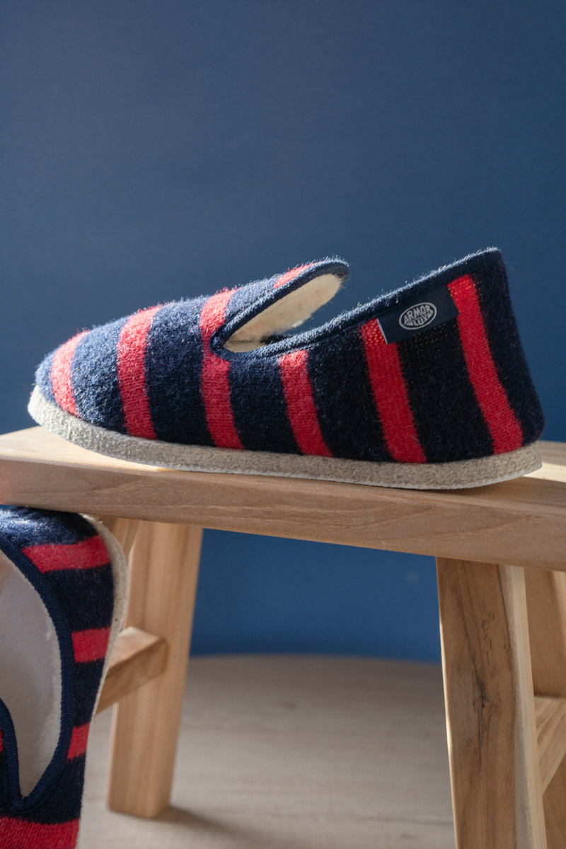 Chaussons rayés Maoutig du 44 au 48 - laine