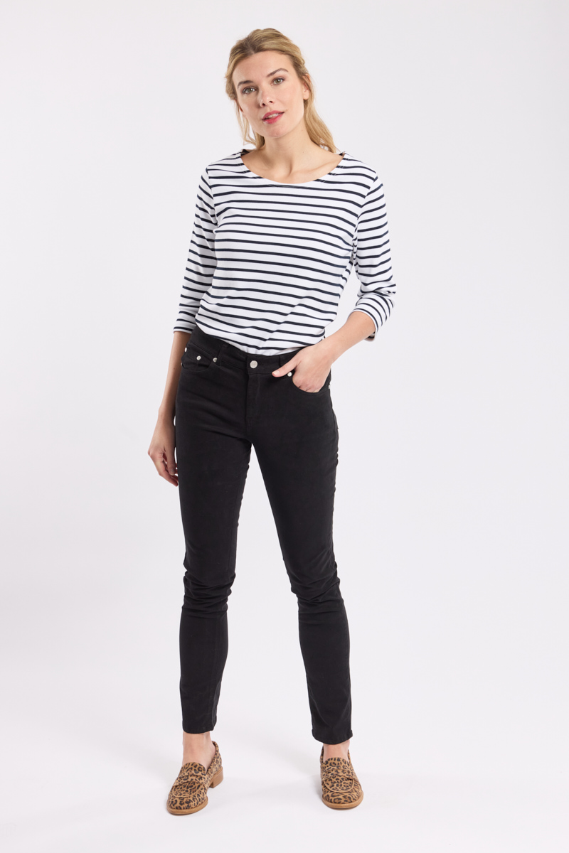 Pantalon Chaloupe coupe slim - coton