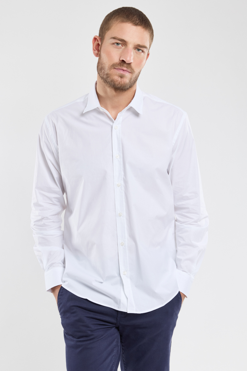 Chemise en coton coupe ajustée - coton