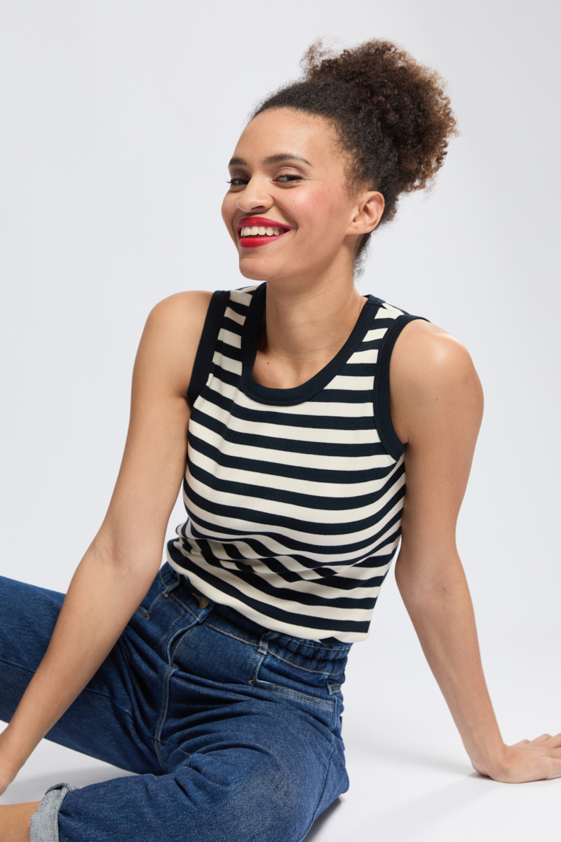 Débardeur rayé Saint Cast - coton