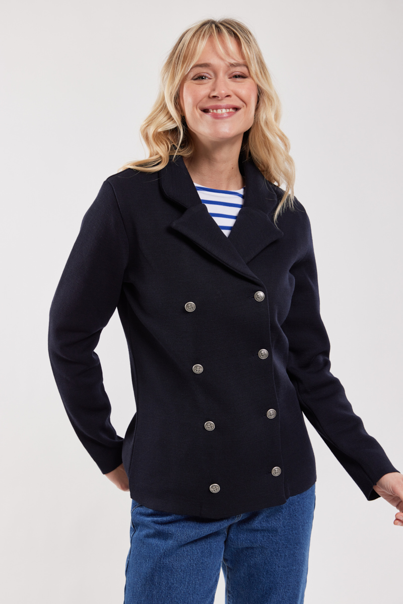 Veste croisée Nevez - maille haute densité