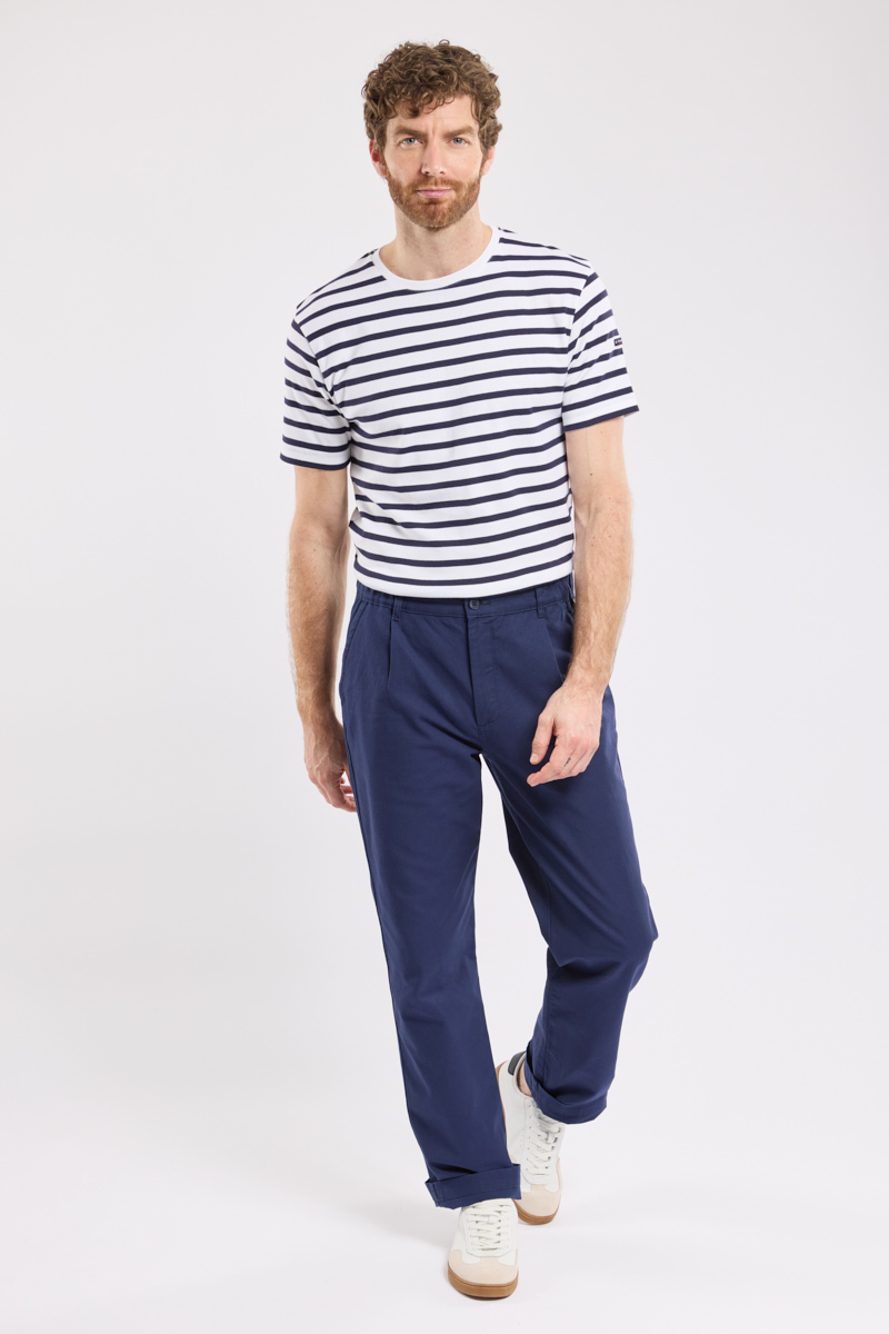 Pantalon Gabare coupe droite - coton