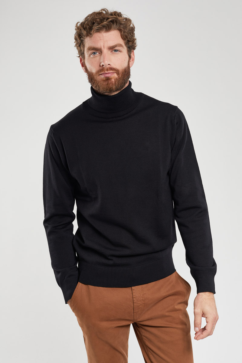 Pull col roulé Ferel - laine mérinos
