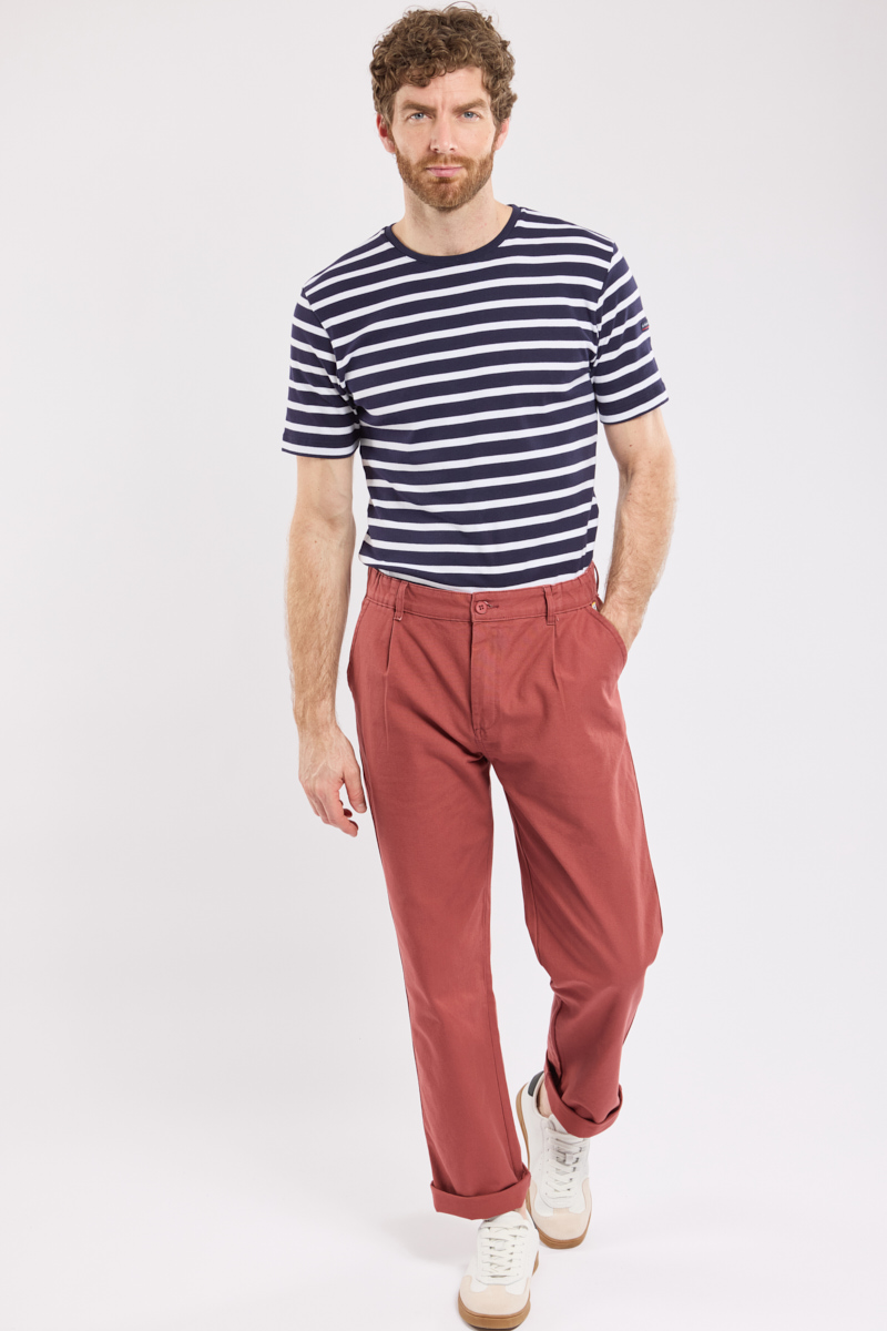 Pantalon Gabare coupe droite - coton