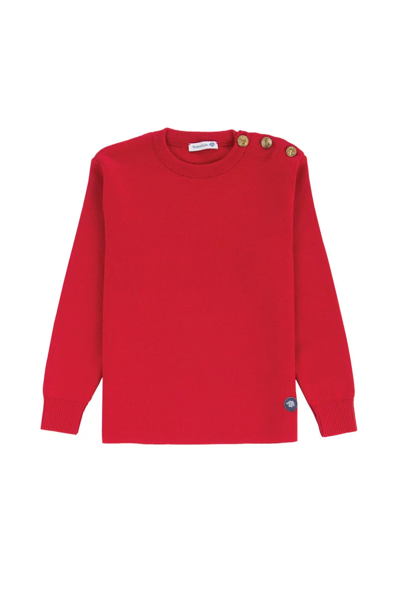 Pull Marin uni Riec Kids - laine