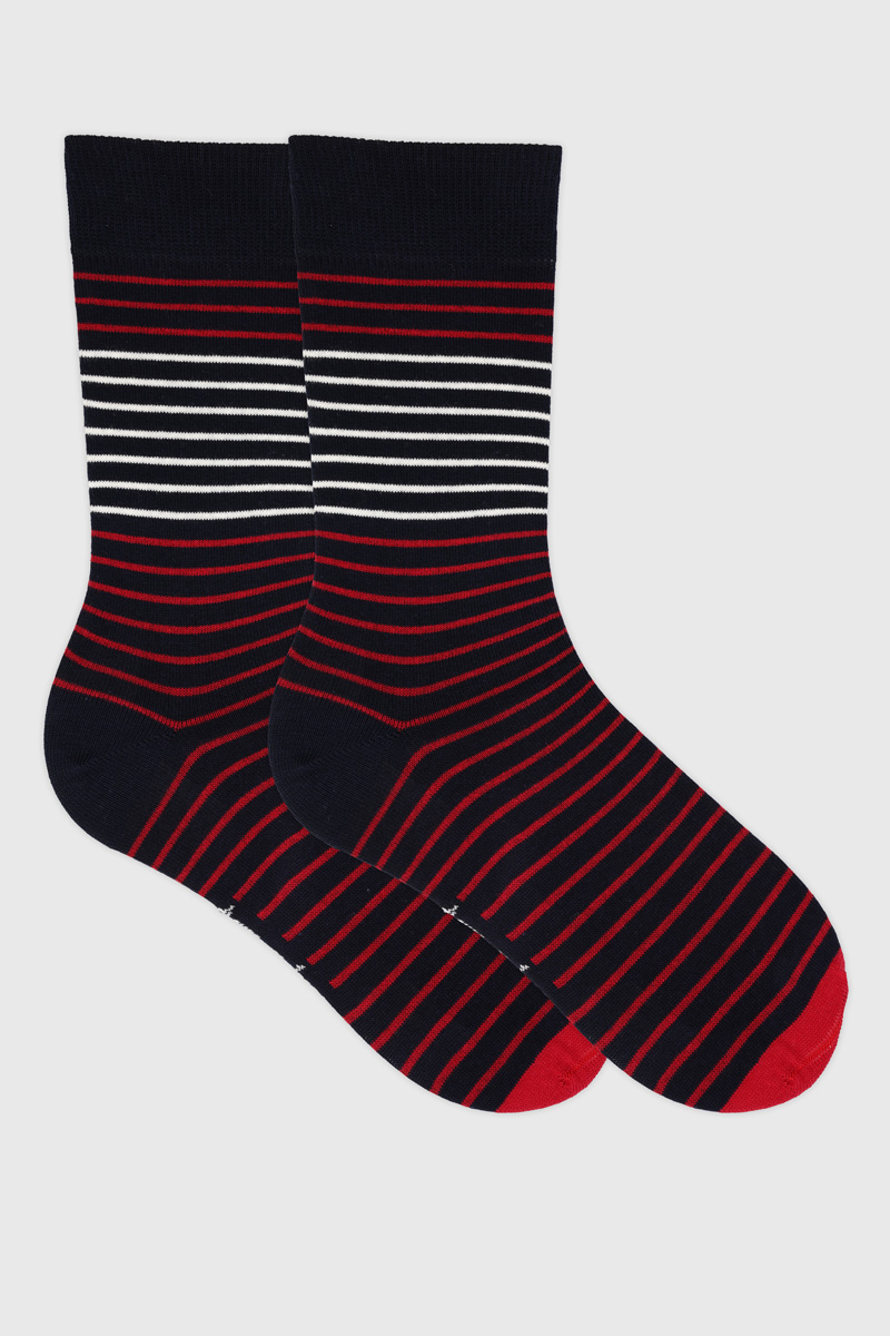 Chaussettes rayées Homme - coton
