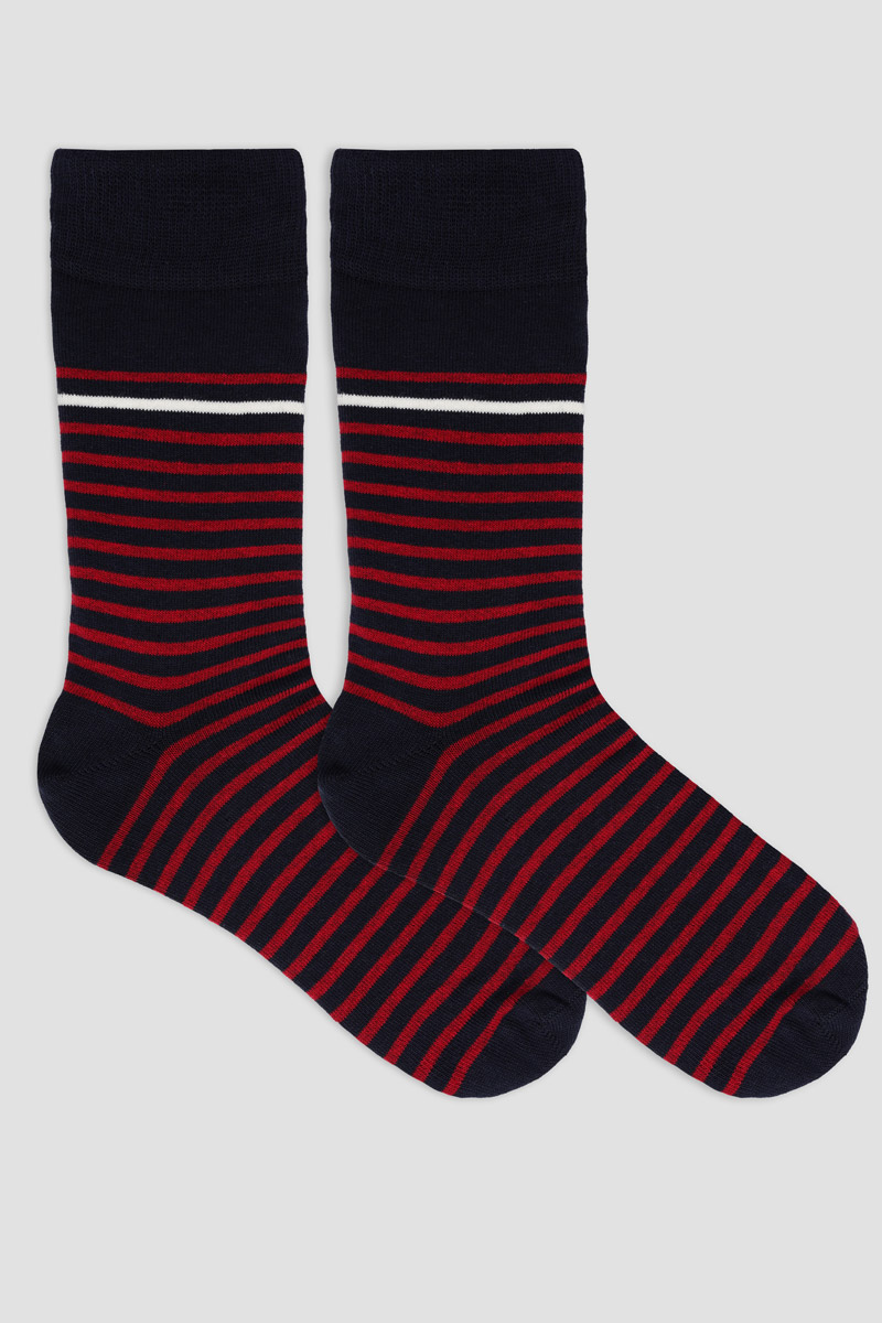 Chaussettes rayées Homme - coton