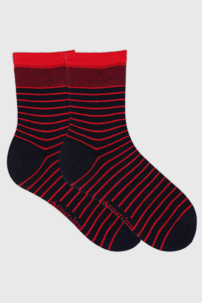 Chaussettes rayées - coton