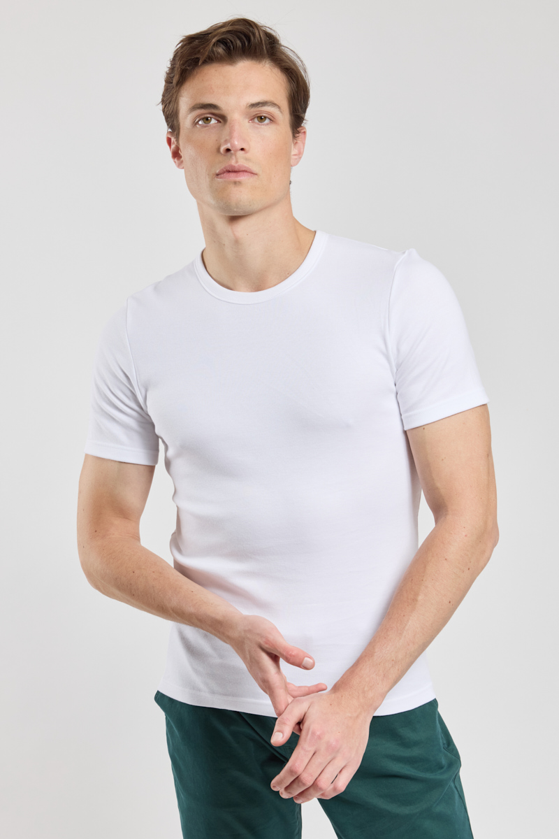 T-shirt col rond - coton épais issu de l agriculture biologique