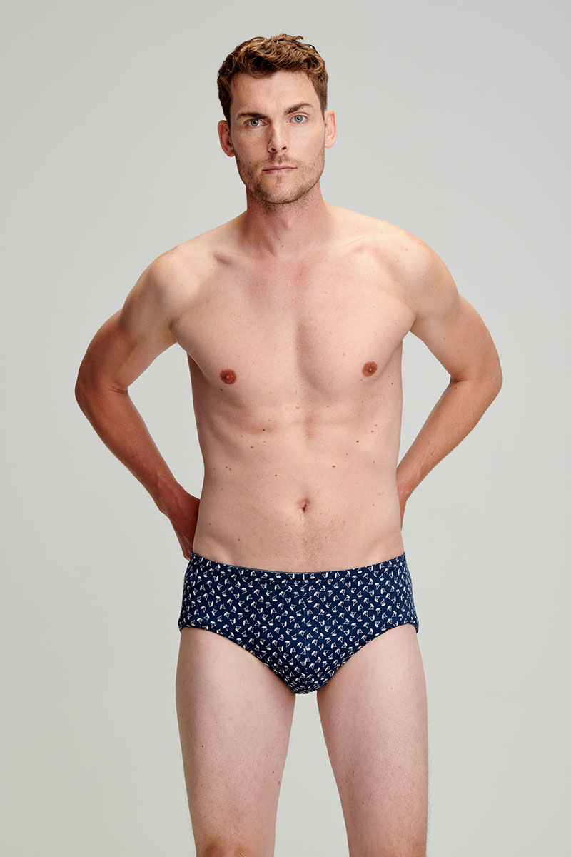 Slip motifs voiliers - coton léger issu de l agriculture biologique