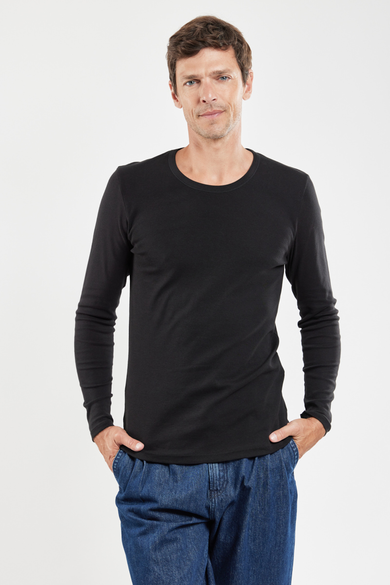 T-shirt manches longues - coton issu de l agriculture biologique  et kapok