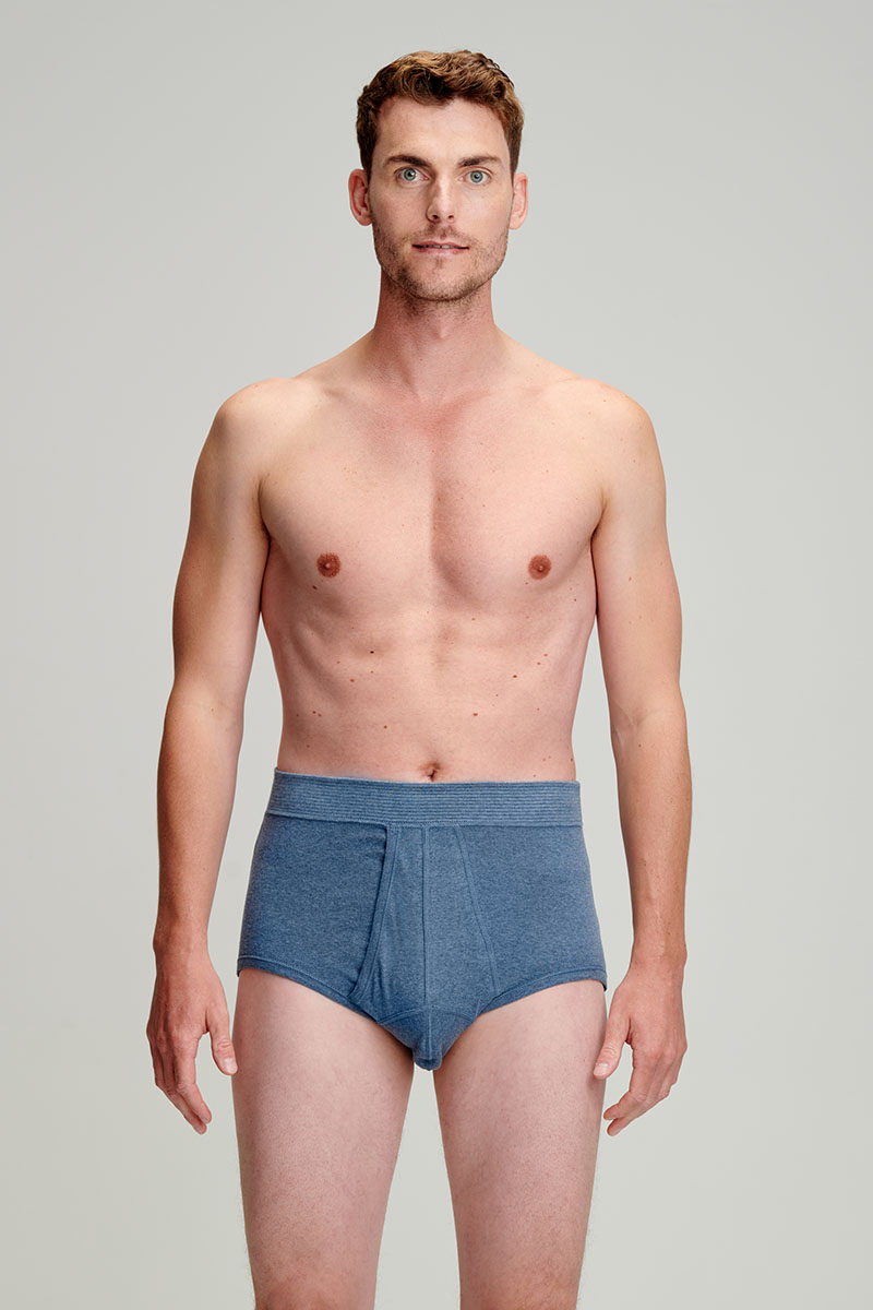 Slip ouvert taille haute - coton léger biologique