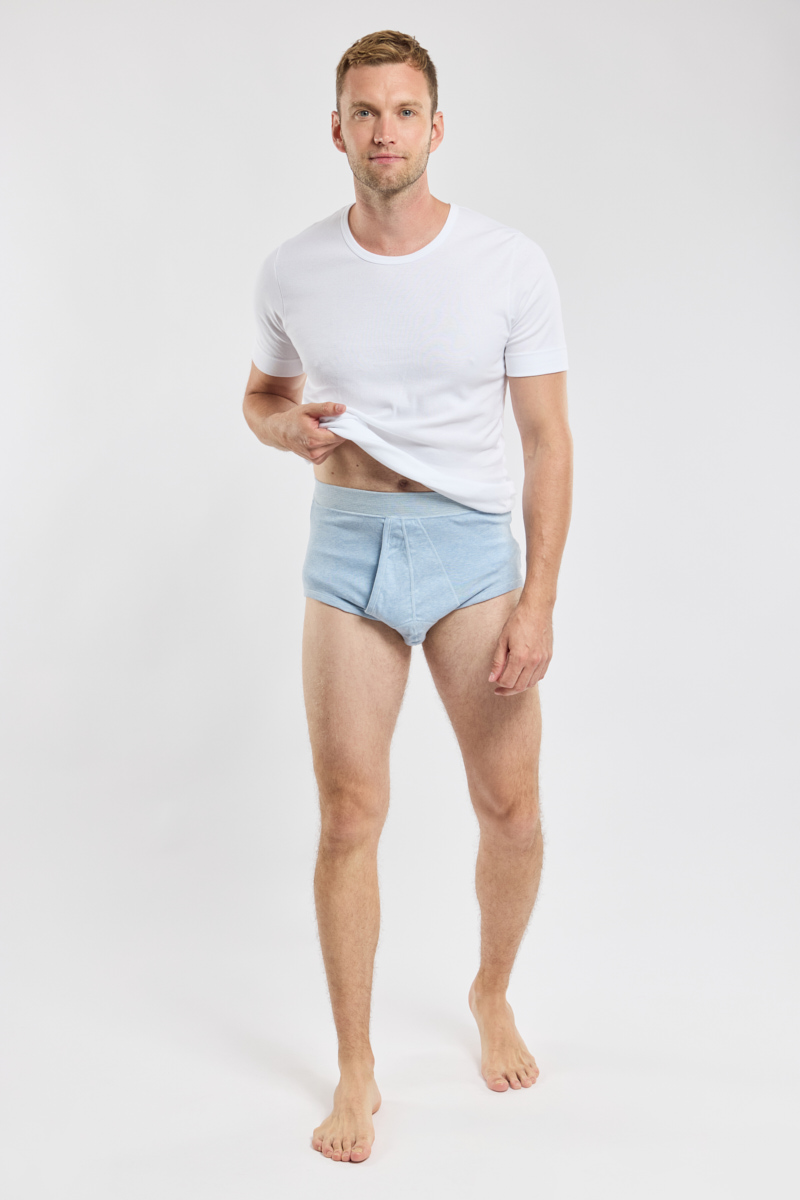 Slip ouvert taille haute - coton léger biologique