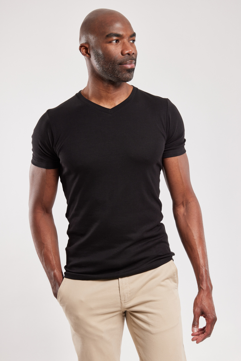 T-shirt uni - Lyocell et coton