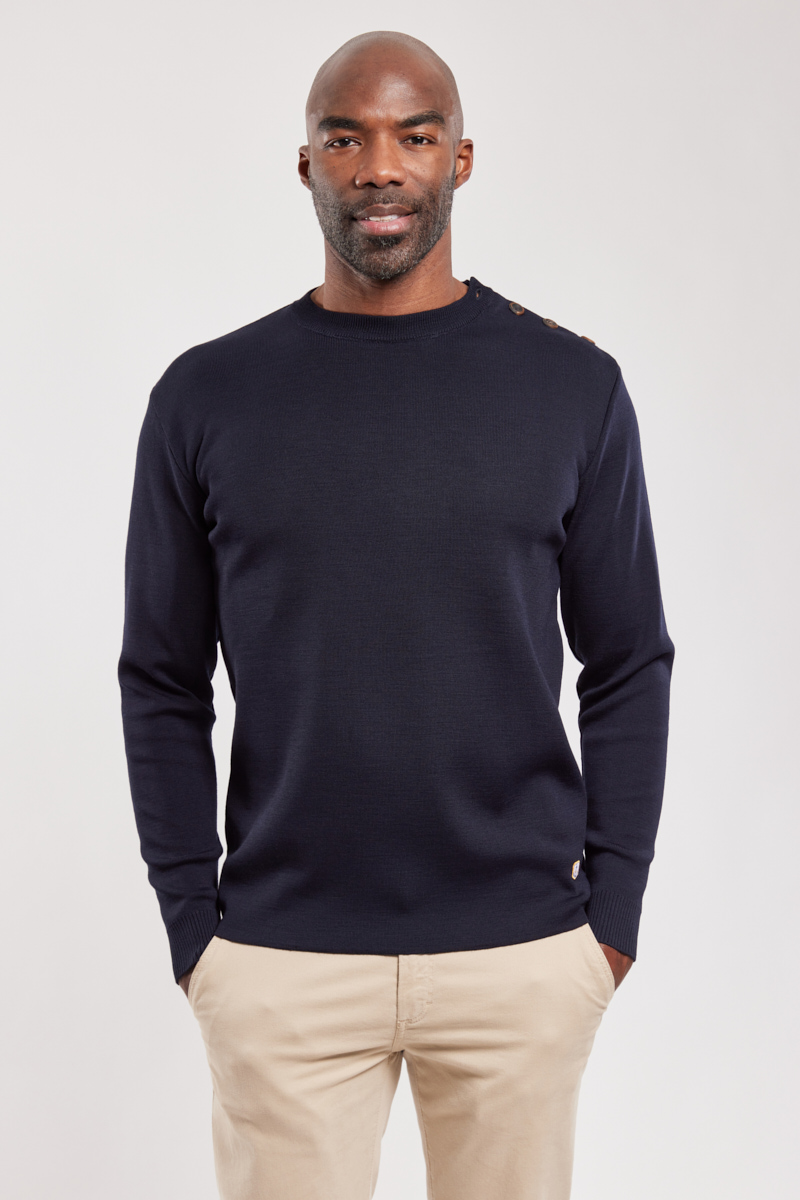 Pull marin Drenec - maille haute-densité