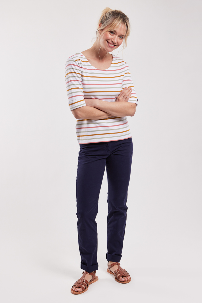Pantalon coupe droite - coton