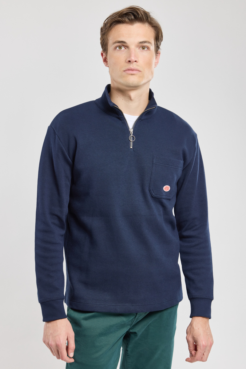 Sweat col camionneur - coton épais